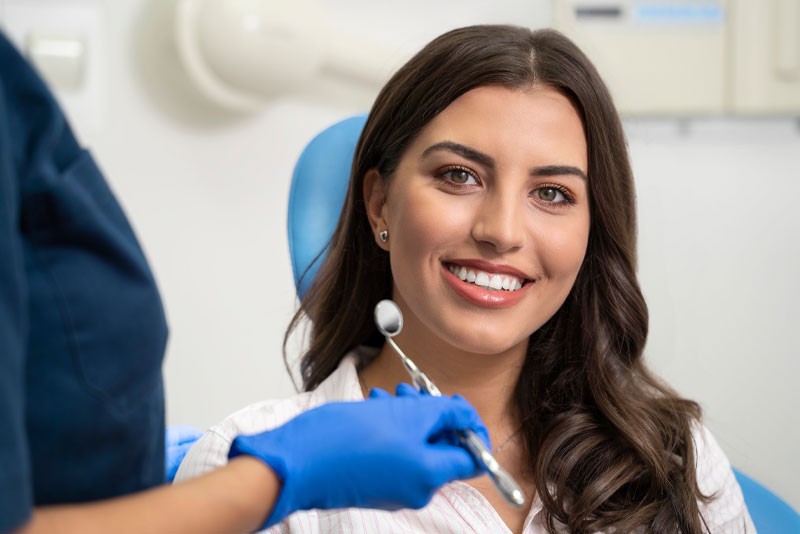 dental patient smiling