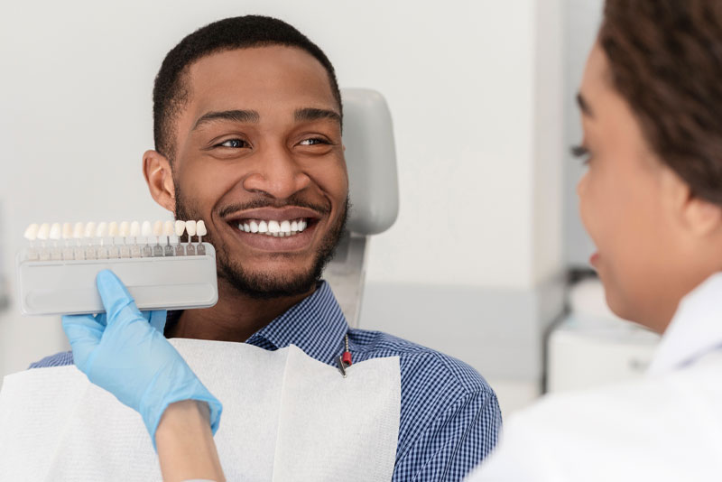 dental patient smiling